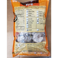 Black Tiger Shrimp 2 LB Bag 16-20 count per pound